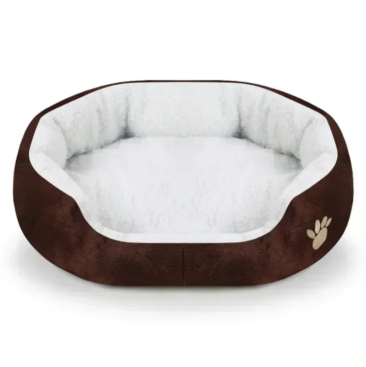 Plush Cashmere Pet Bed Sofa Lounger for Dogs & Cats