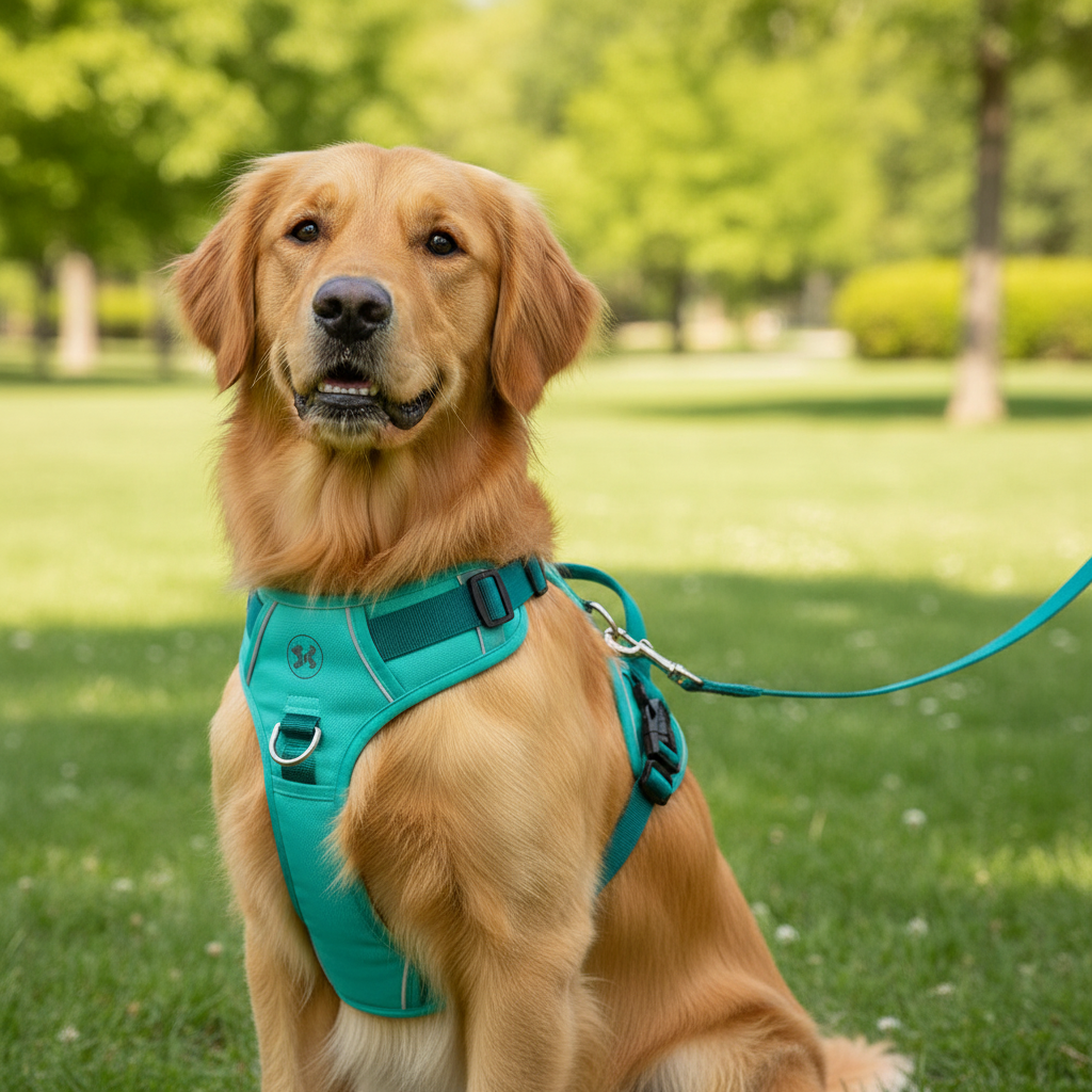 Teal Dog Harness Product Image